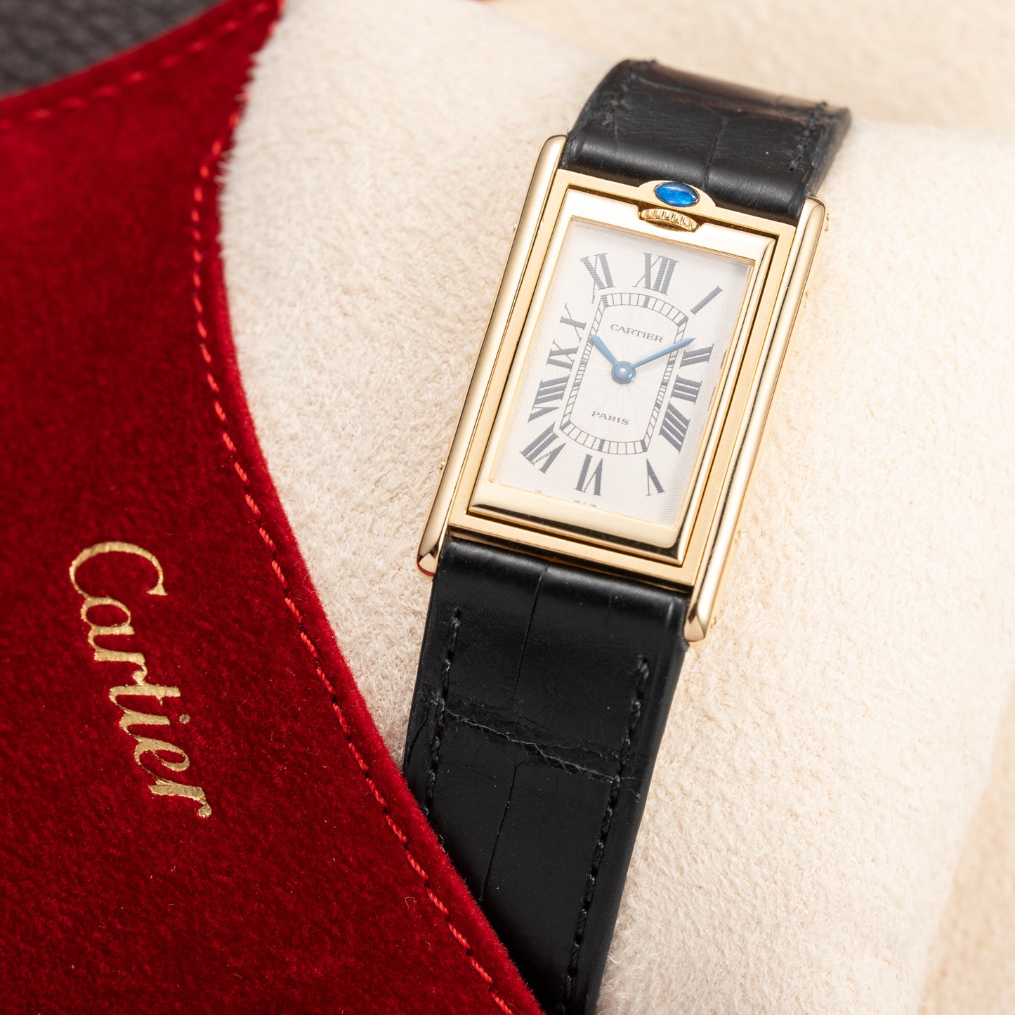 Cartier Tank Basculante 'Paris' Limited Edition of 91 Pieces "Made in France" 18K Yellow Gold Cartier Serviced 2026