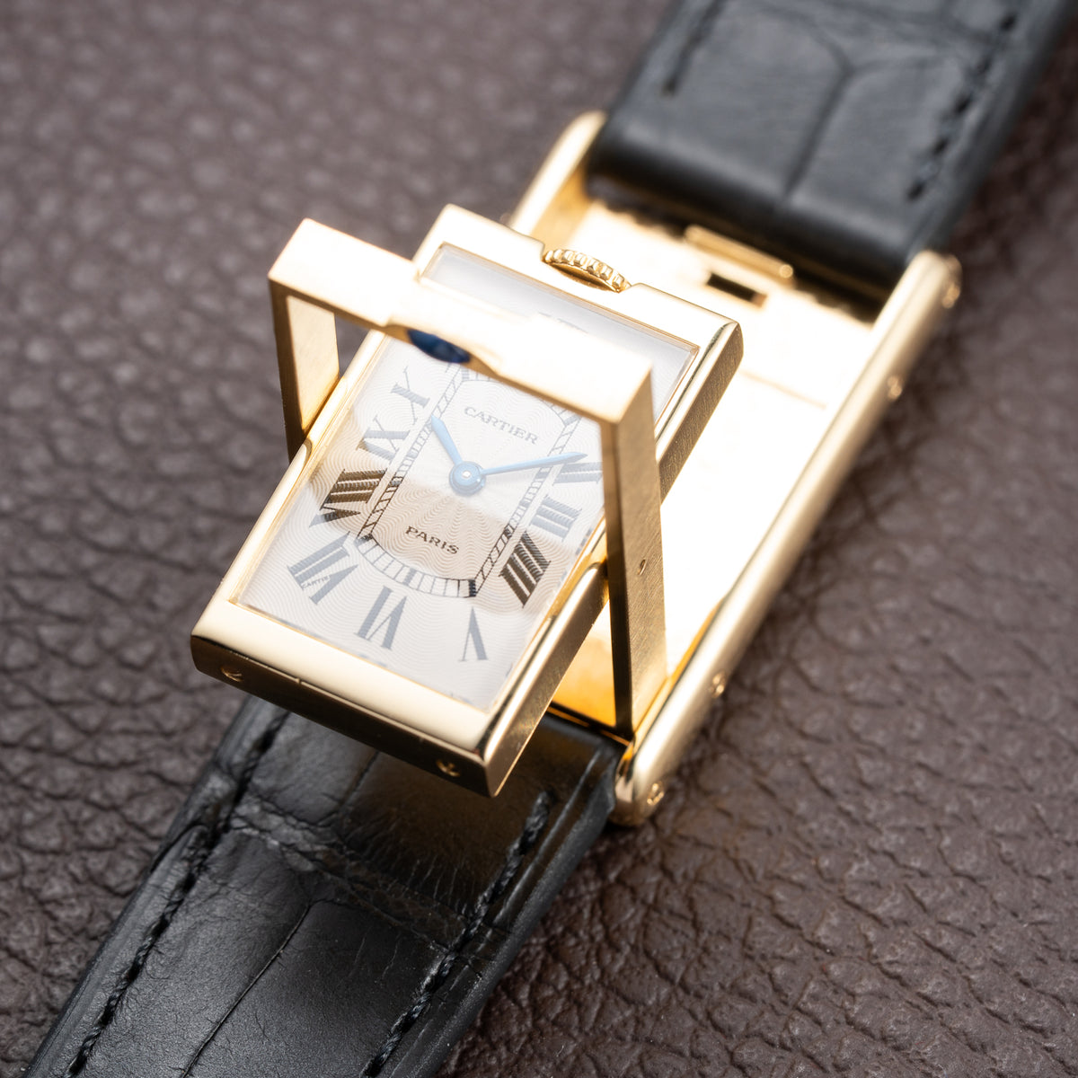 Cartier Tank Basculante 'Paris' Limited Edition 1991 "Made in France" 18K Yellow Gold Cartier Serviced 2026