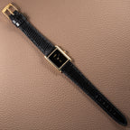 Cartier Tank Must de Black 'Onyx' Dial Vermeil GM from 1990s