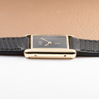 Cartier Tank Must de Black 'Onyx' Dial Vermeil GM from 1990s