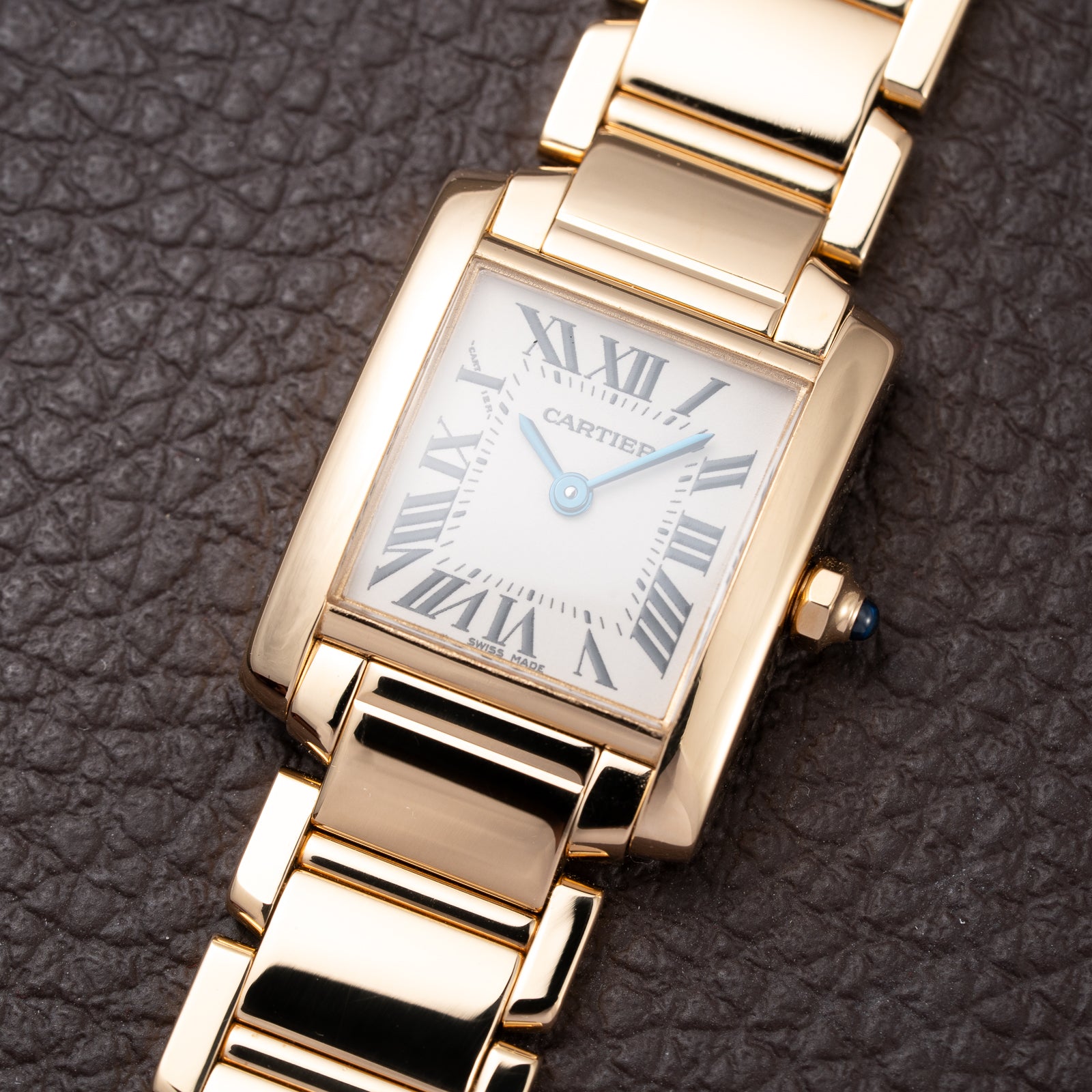 Cartier Tank Française PM 18K Yellow Gold Cartier Service 2026 w/ 2-Year Warranty Ref. 2385 from 2000s