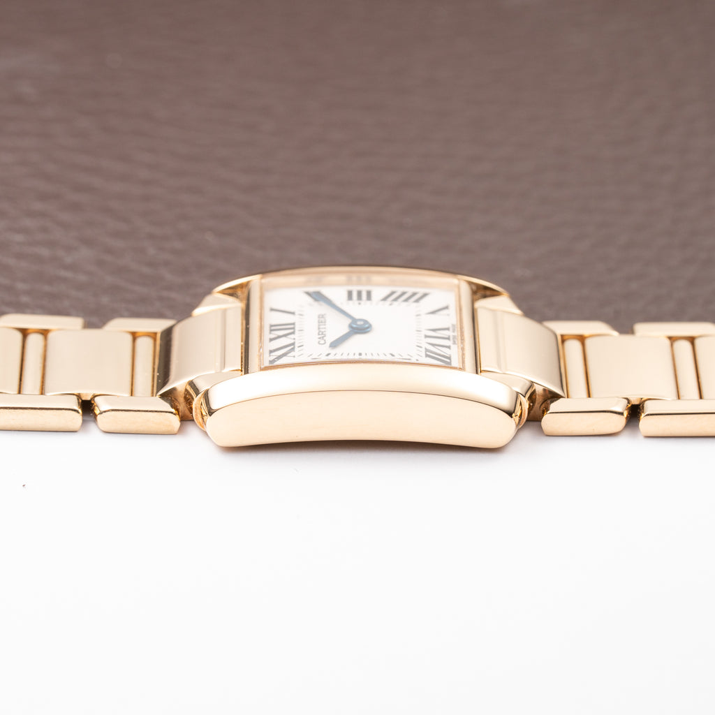 Cartier Tank Française PM 18K Yellow Gold Cartier Service 2026 w/ 2-Year Warranty Ref. 2385 from 2000s