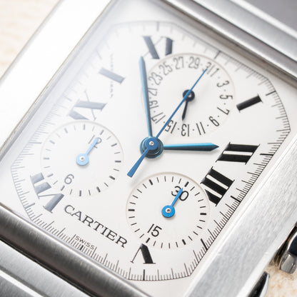 Cartier Tank Française Chronograph Full Cartier Service 2026 GM Ref. 2303 from 2000s