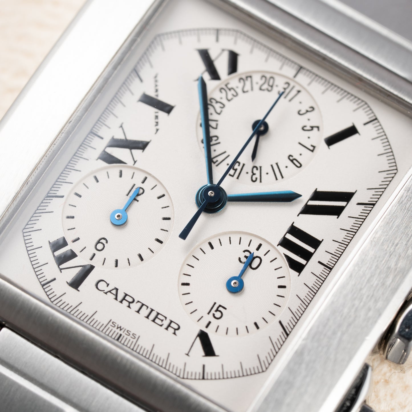 Cartier Tank Française Chronograph Full Cartier Service 2026 GM Ref. 2303 from 2000s