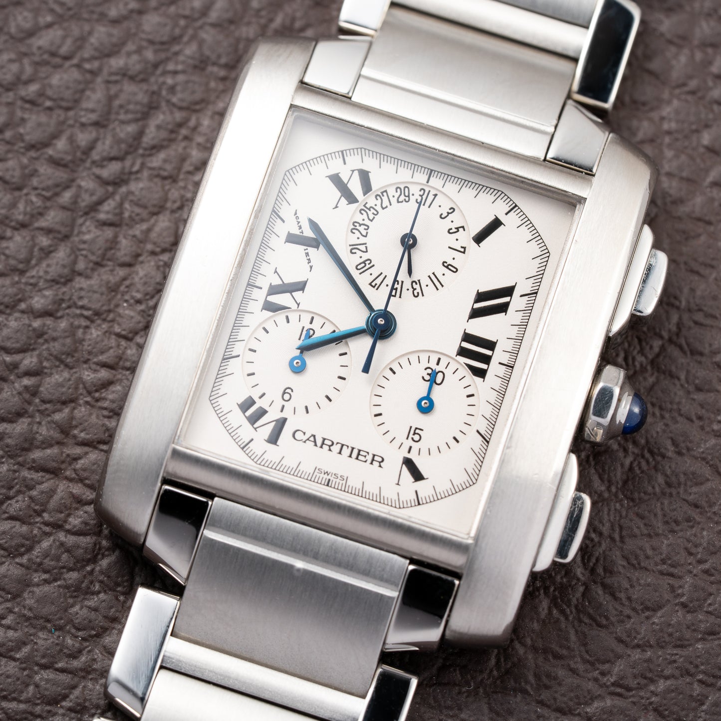 Cartier Tank Française Chronograph Full Cartier Service 2026 GM Ref. 2303 from 2000s