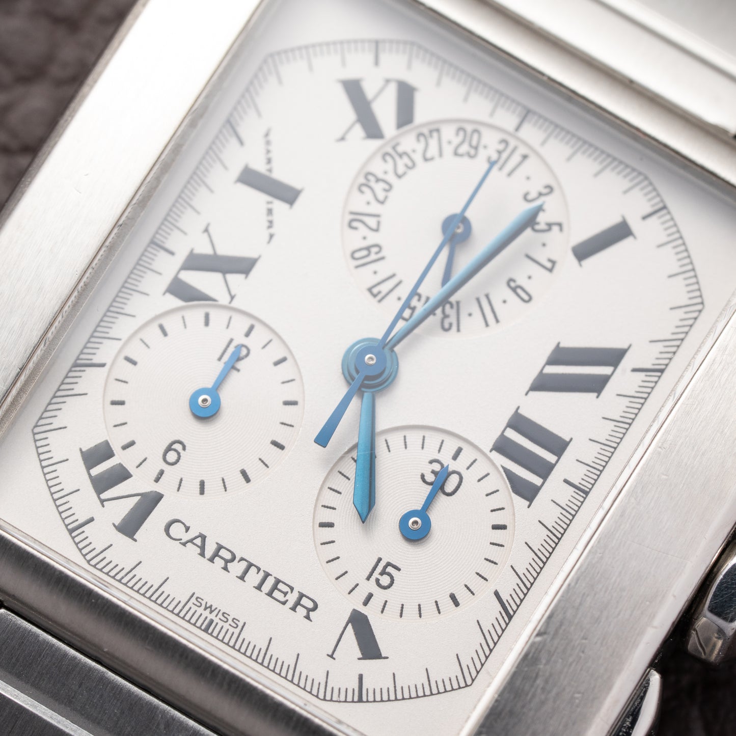 Cartier Tank Française Chronograph Full Cartier Service 2026 GM Ref. 2303 from 2000s