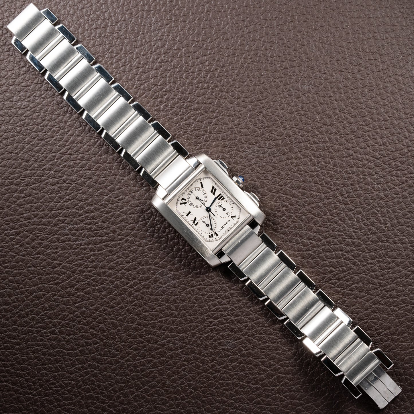 Cartier Tank Française Chronograph Full Cartier Service 2026 GM Ref. 2303 from 2000s
