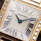 Cartier Tank Française Factory Diamond Set PM 18K Yellow Gold Cartier Service 2026 w/ 2-Year Warranty Ref. 2385 from 2000s