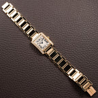 Cartier Tank Française Factory Diamond Set PM 18K Yellow Gold Cartier Service 2026 w/ 2-Year Warranty Ref. 2385 from 2000s