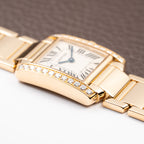 Cartier Tank Française Factory Diamond Set PM 18K Yellow Gold Cartier Service 2026 w/ 2-Year Warranty Ref. 2385 from 2000s
