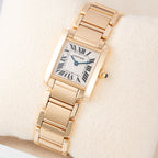 Cartier Tank Française PM 18K Yellow Gold Full Set Cartier Service 2025 Ref. 1820