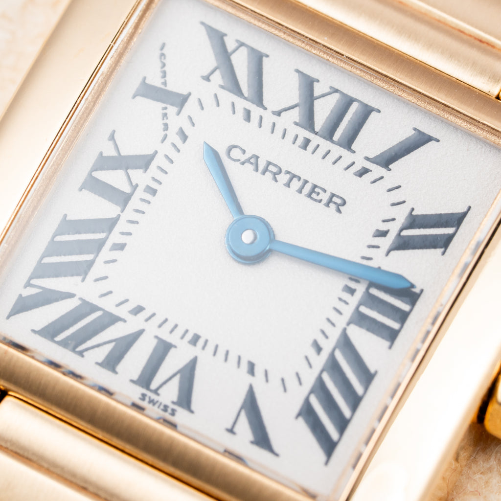 Cartier Tank Française PM 18K Yellow Gold Full Set Cartier Service 2025 Ref. 1820