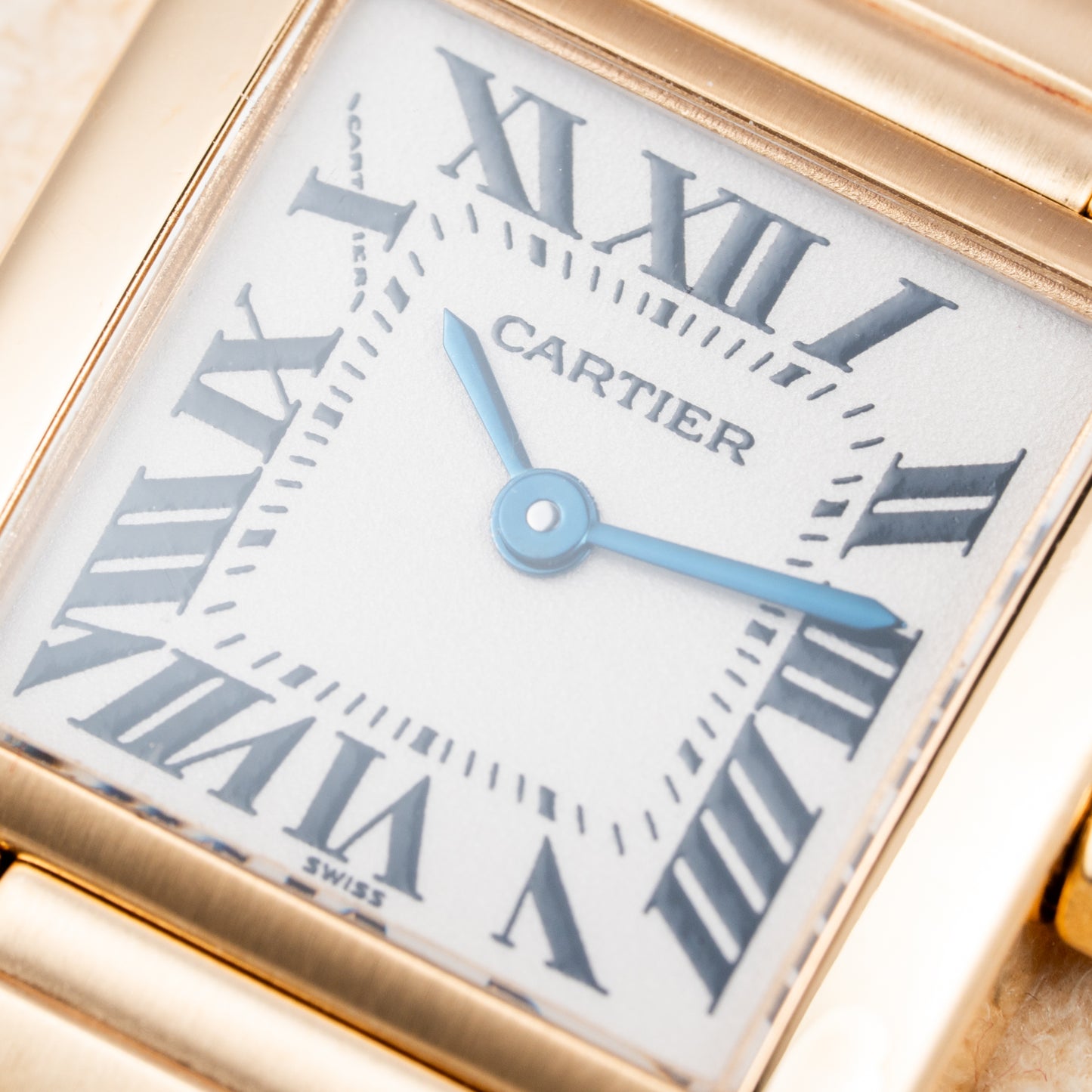 Cartier Tank Française PM 18K Yellow Gold Full Set Cartier Service 2025 Ref. 1820