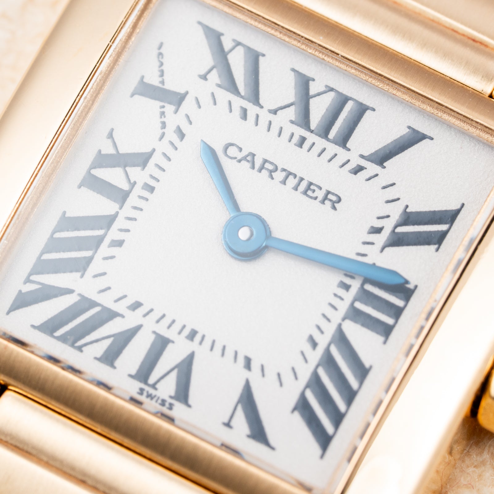Cartier Tank Française PM 18K Yellow Gold Full Set Cartier Service 2025 Ref. 1820
