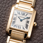Cartier Tank Française PM 18K Yellow Gold Full Set Cartier Service 2025 Ref. 1820
