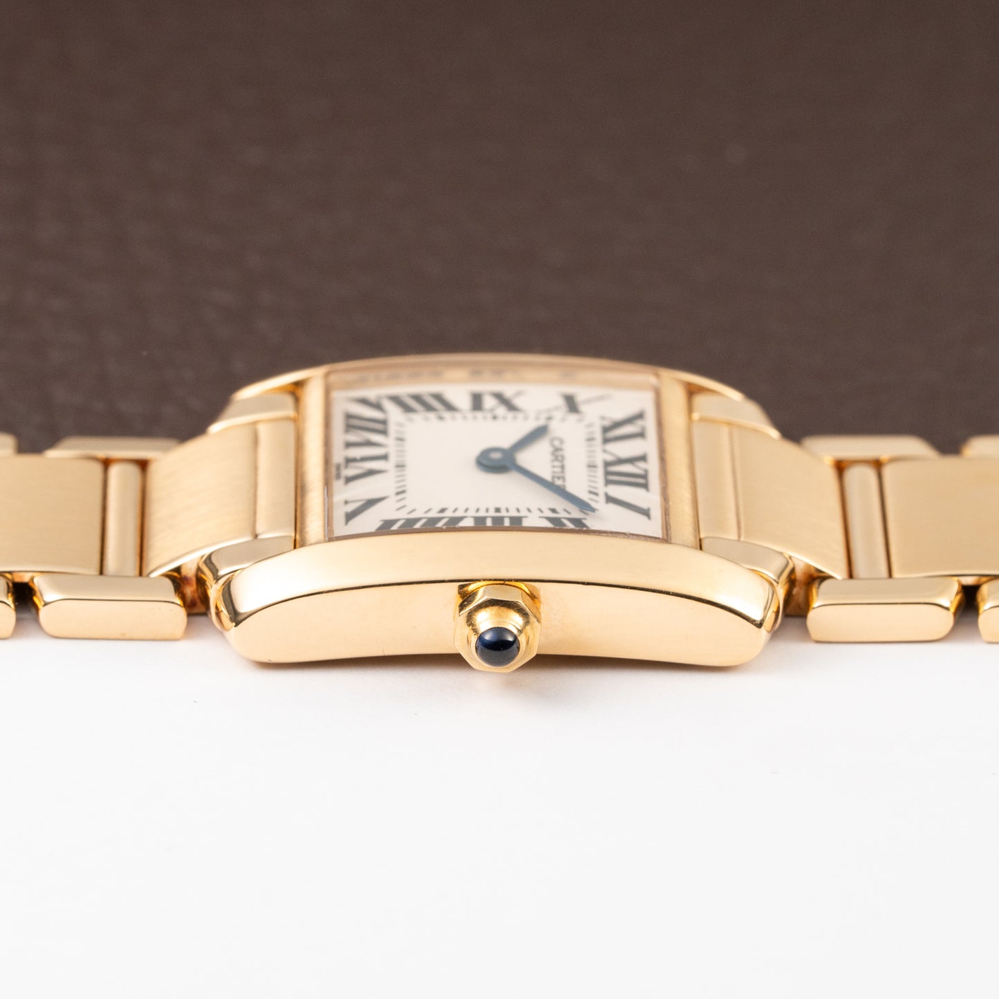 Cartier Tank Française PM 18K Yellow Gold Full Set Cartier Service 2025 Ref. 1820