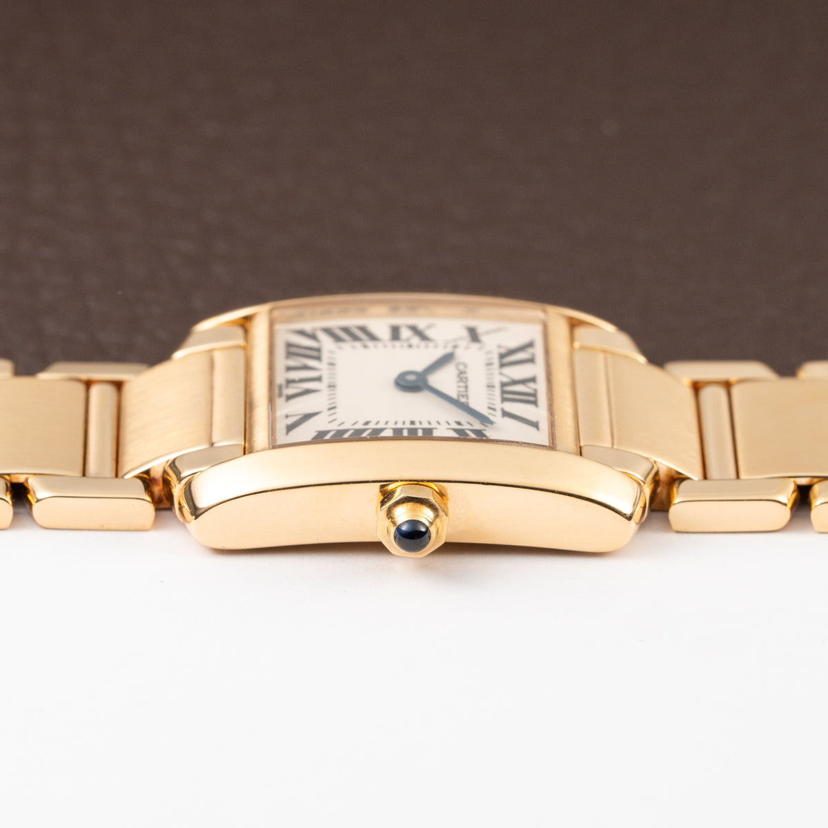 Cartier Tank Française PM 18K Yellow Gold Full Set Cartier Service 2025 Ref. 1820