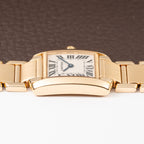 Cartier Tank Française PM 18K Yellow Gold Full Set Cartier Service 2025 Ref. 1820