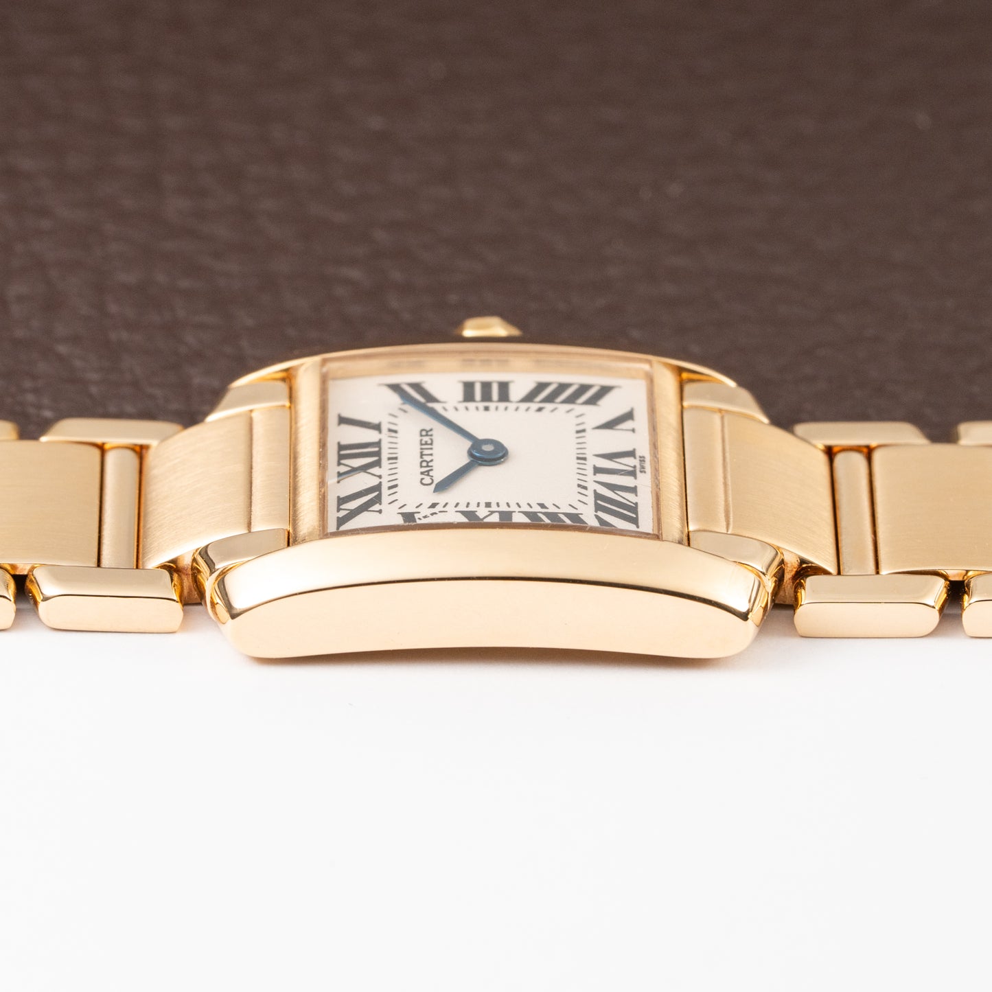 Cartier Tank Française PM 18K Yellow Gold Full Set Cartier Service 2025 Ref. 1820
