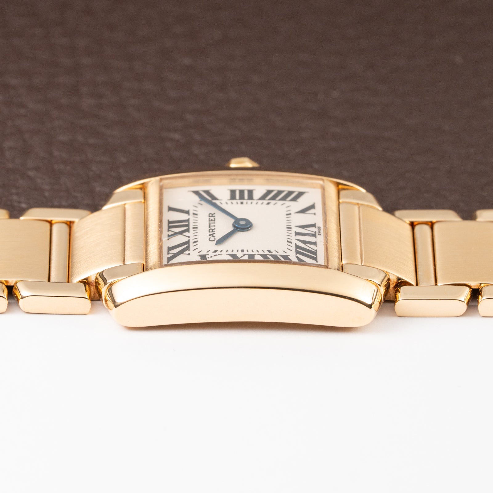 Cartier Tank Française PM 18K Yellow Gold Full Set Cartier Service 2025 Ref. 1820