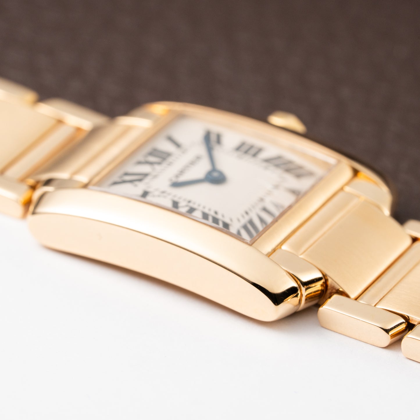 Cartier Tank Française PM 18K Yellow Gold Full Set Cartier Service 2025 Ref. 1820