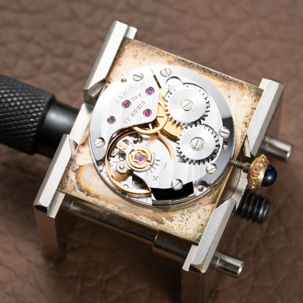 Cartier Tank Must de Lemon Champagne Dial Vermeil GM from 1980s