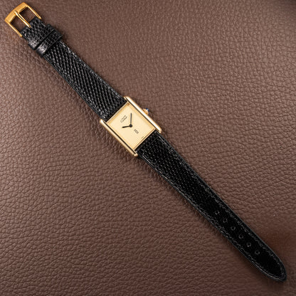 Cartier Tank Must de Lemon Champagne Dial Vermeil GM from 1980s