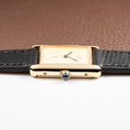 Cartier Tank Must de Lemon Champagne Dial Vermeil GM from 1980s
