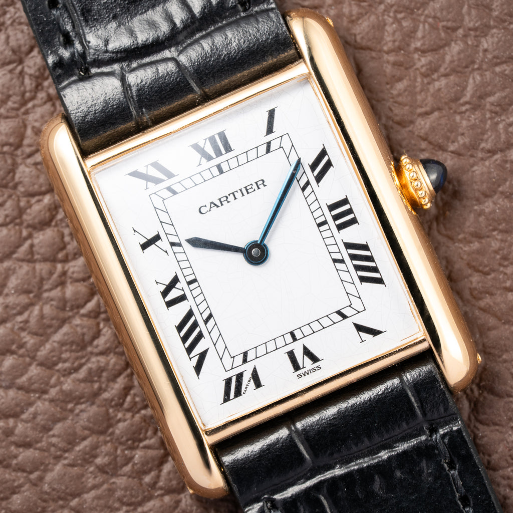 Cartier Tank Louis Swiss Dial 18K Yellow Gold Ref. 78086 from 1970s