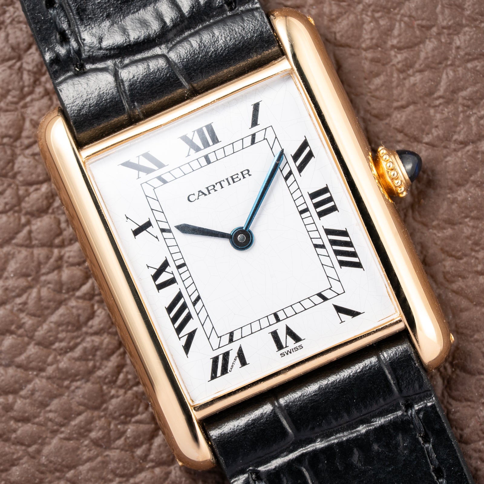 Cartier Tank Louis Swiss Dial 18K Yellow Gold Ref. 78086 from 1970s