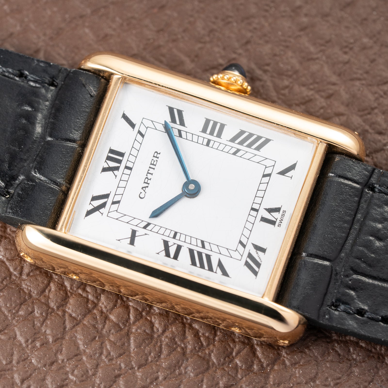 Cartier Tank Louis Swiss Dial 18K Yellow Gold Ref. 78086 from 1970s