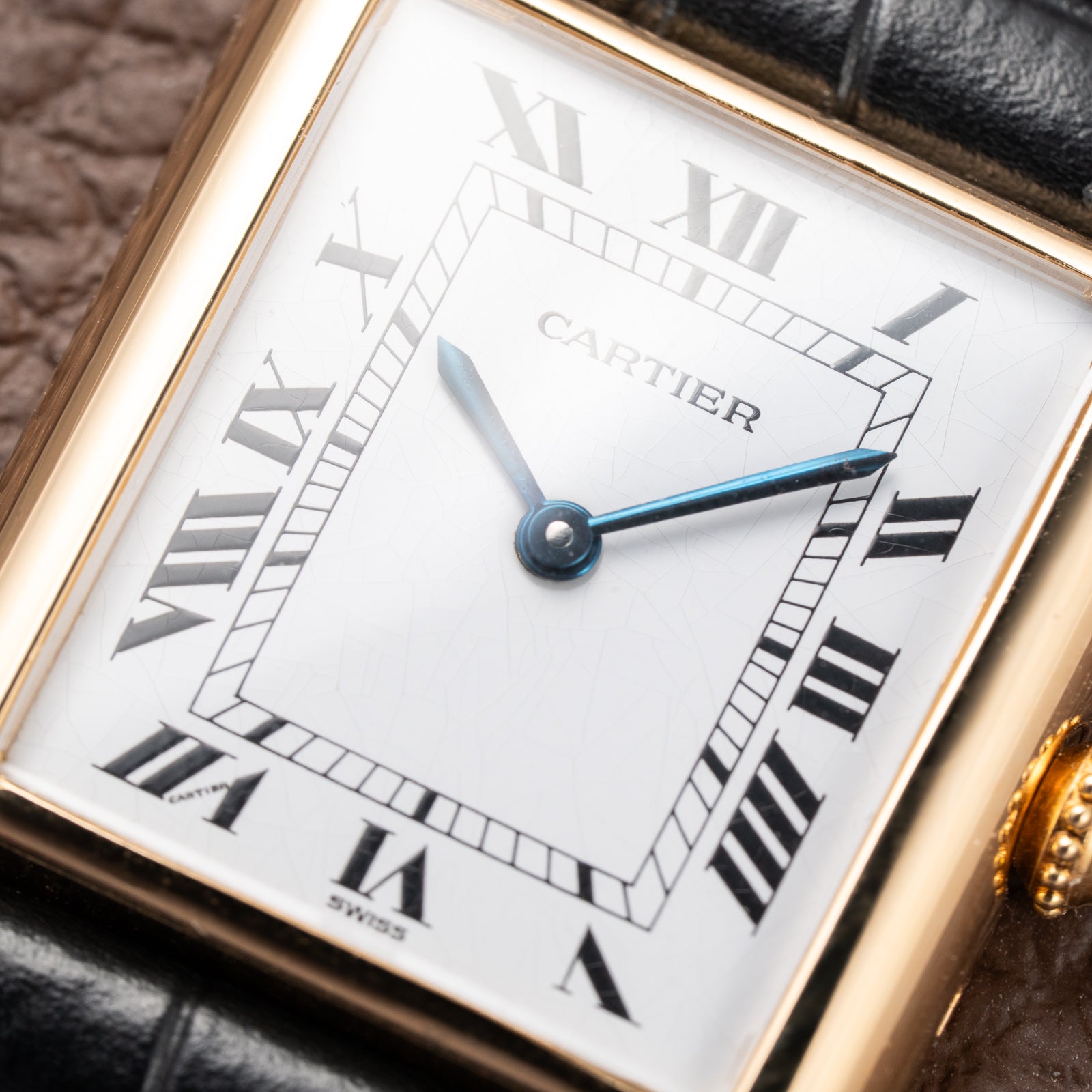 Cartier Tank Louis Swiss Dial 18K Yellow Gold Ref. 78086 from 1970s