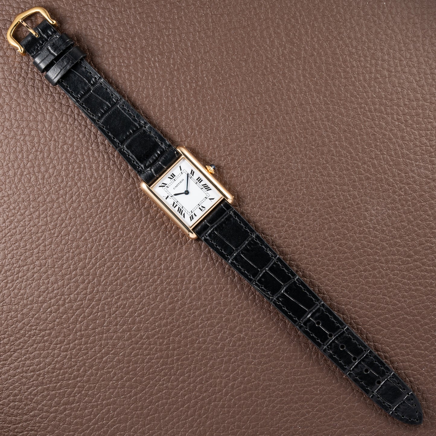 Cartier Tank Louis Swiss Dial 18K Yellow Gold Ref. 78086 from 1970s