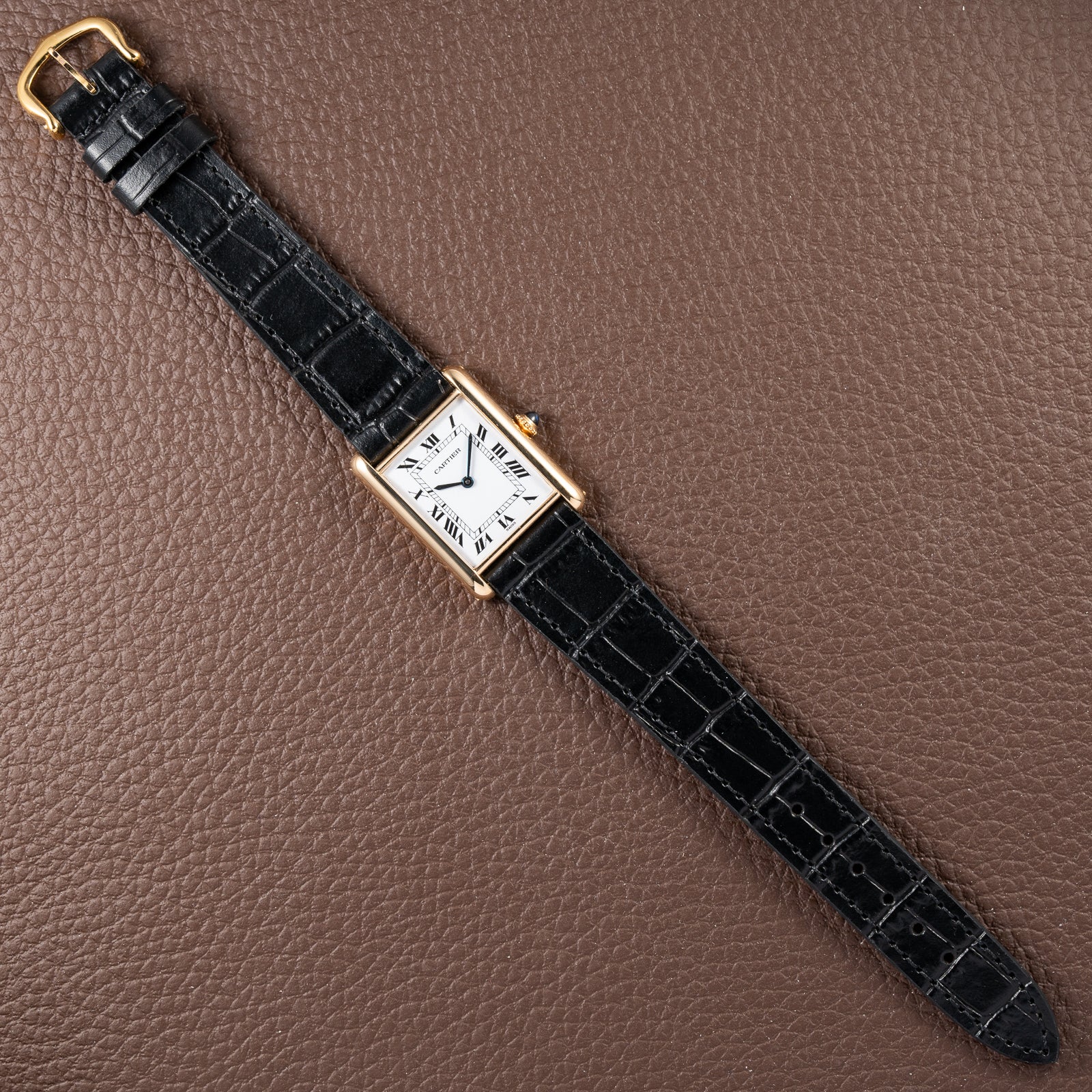Cartier Tank Louis Swiss Dial 18K Yellow Gold Ref. 78086 from 1970s