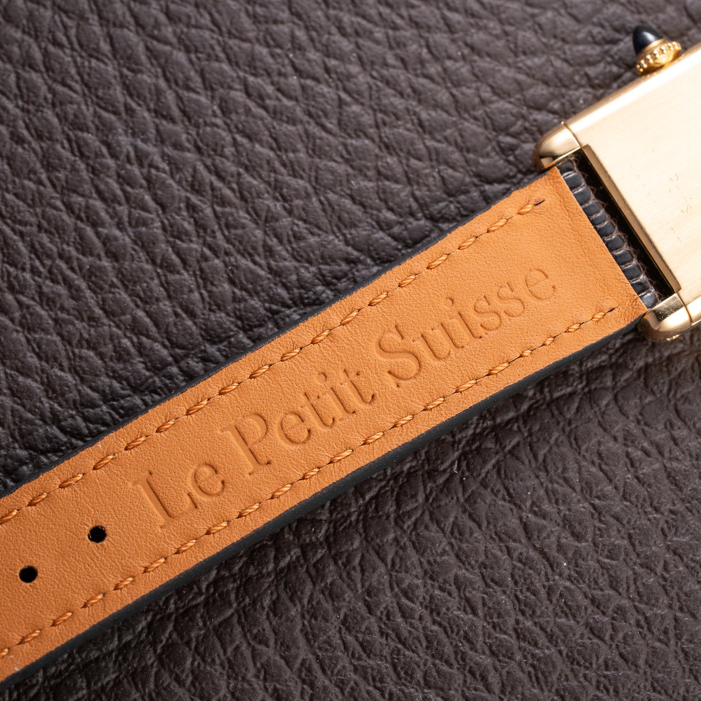 Cartier Tank Louis Swiss Dial 18K Yellow Gold PM Ref 78087 from 1970s