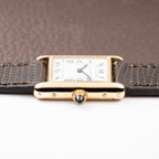 Cartier Tank Louis Swiss Dial 18K Yellow Gold PM Ref 78087 from 1970s