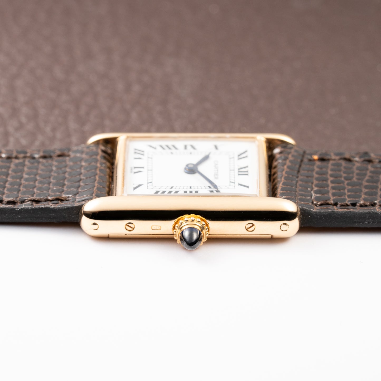 Cartier Tank Louis Swiss Dial 18K Yellow Gold PM Ref 78087 from 1970s