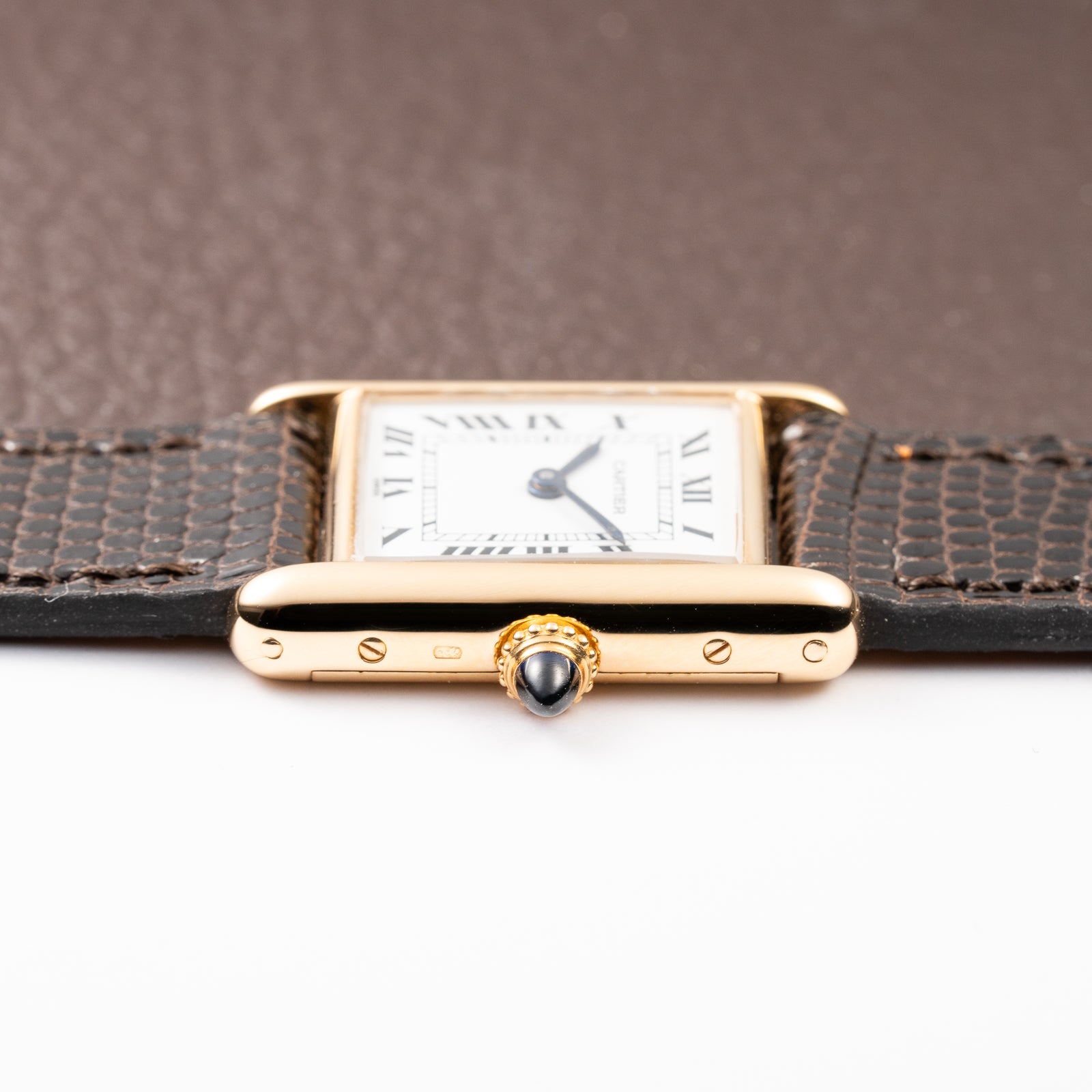 Cartier Tank Louis Swiss Dial 18K Yellow Gold PM Ref 78087 from 1970s