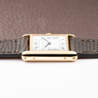 Cartier Tank Louis Swiss Dial 18K Yellow Gold PM Ref 78087 from 1970s