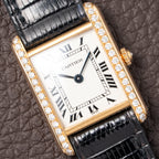 Cartier Tank Louis Factory Diamond Set 18K Yellow Gold Ref 1151 from 1990s