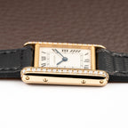 Cartier Tank Louis Factory Diamond Set 18K Yellow Gold Ref 1151 from 1990s