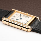 Cartier Tank Louis Factory Diamond Set 18K Yellow Gold Ref 1151 from 1990s