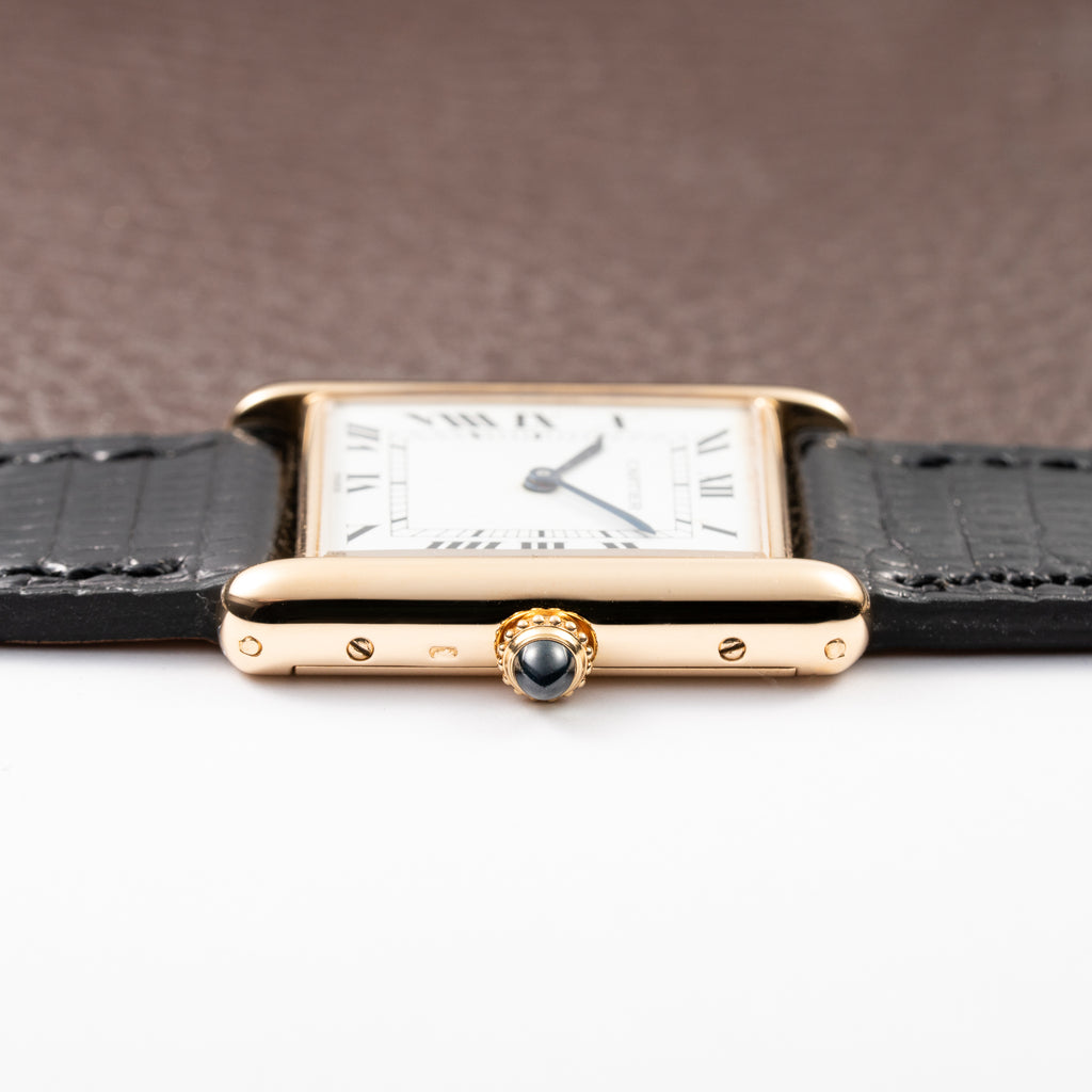 Cartier Tank Louis Paris Dial 18K Yellow Gold GM LM Ref. 78086 from 1970s