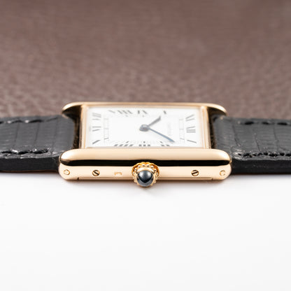 Cartier Tank Louis Paris Dial 18K Yellow Gold GM LM Ref. 78086 from 1970s