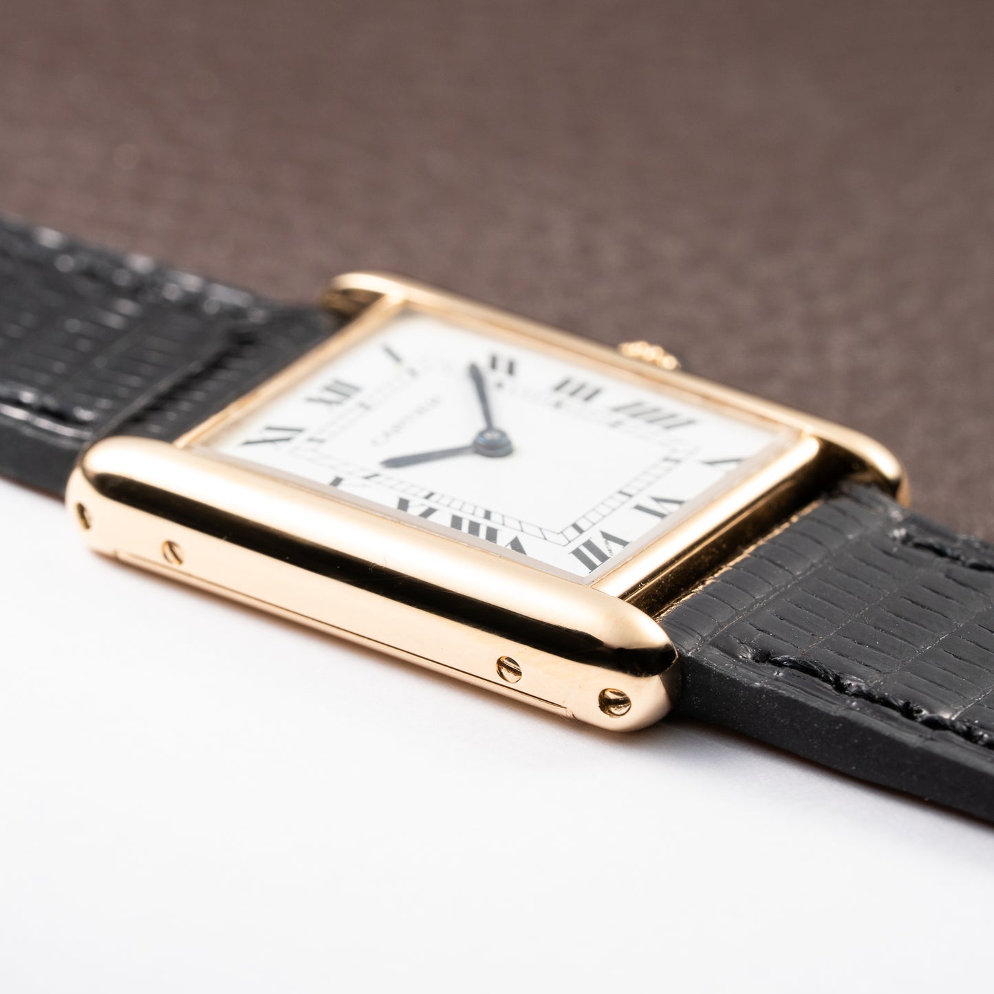 Cartier Tank Louis Paris Dial 18K Yellow Gold GM LM Ref. 78086 from 1970s
