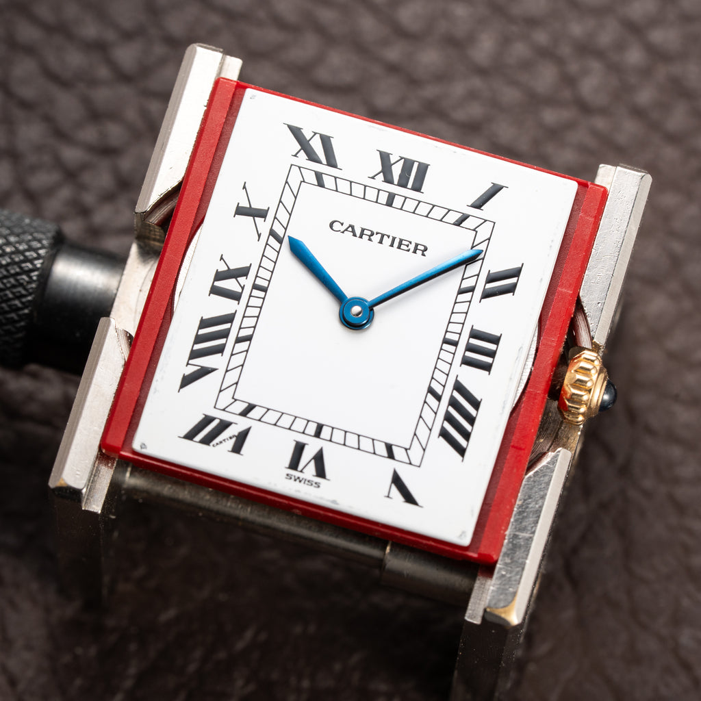 Cartier Tank Louis "Grain de Riz” Beads of Rice bracelet 18k Yellow Gold Ref 81052 from 1980s