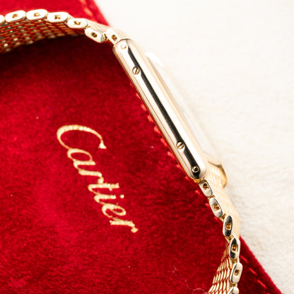 Cartier Tank Louis "Grain de Riz” Beads of Rice bracelet 18k Yellow Gold Ref 81052 from 1980s