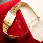 Cartier Tank Louis "Grain de Riz” Beads of Rice bracelet 18k Yellow Gold Ref 81052 from 1980s
