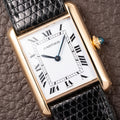 Cartier Tank Louis Paris Dial 18K Yellow Gold GM LM Ref. 78086 from 1970s