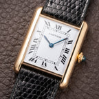 Cartier Tank Louis Paris Dial 18K Yellow Gold GM LM Ref. 78086 from 1970s